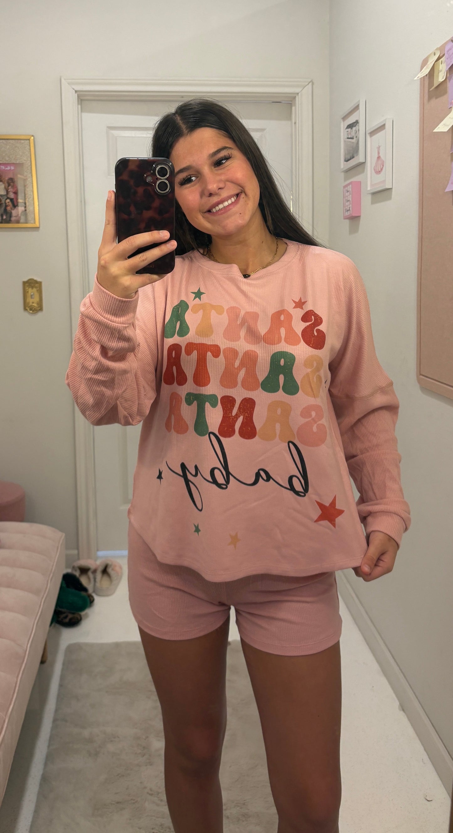 Santa baby lounge short pants set