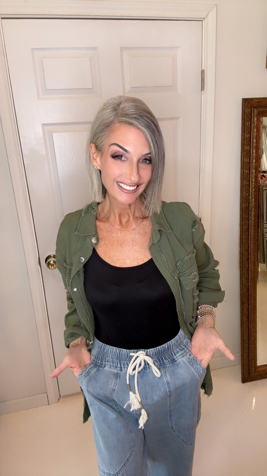 Coastal Breeze Wide-Leg Denim Pants