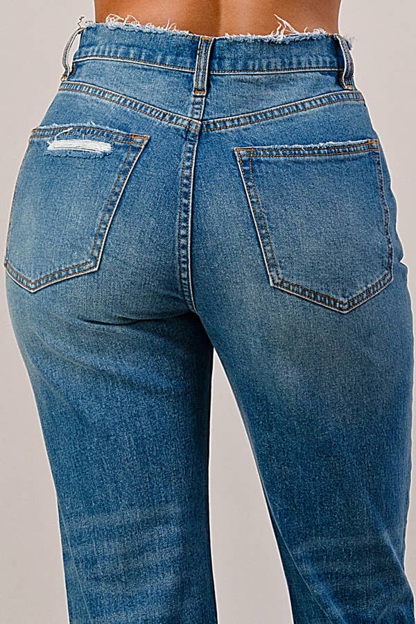 Medium Wash - Boyfriend Jeans