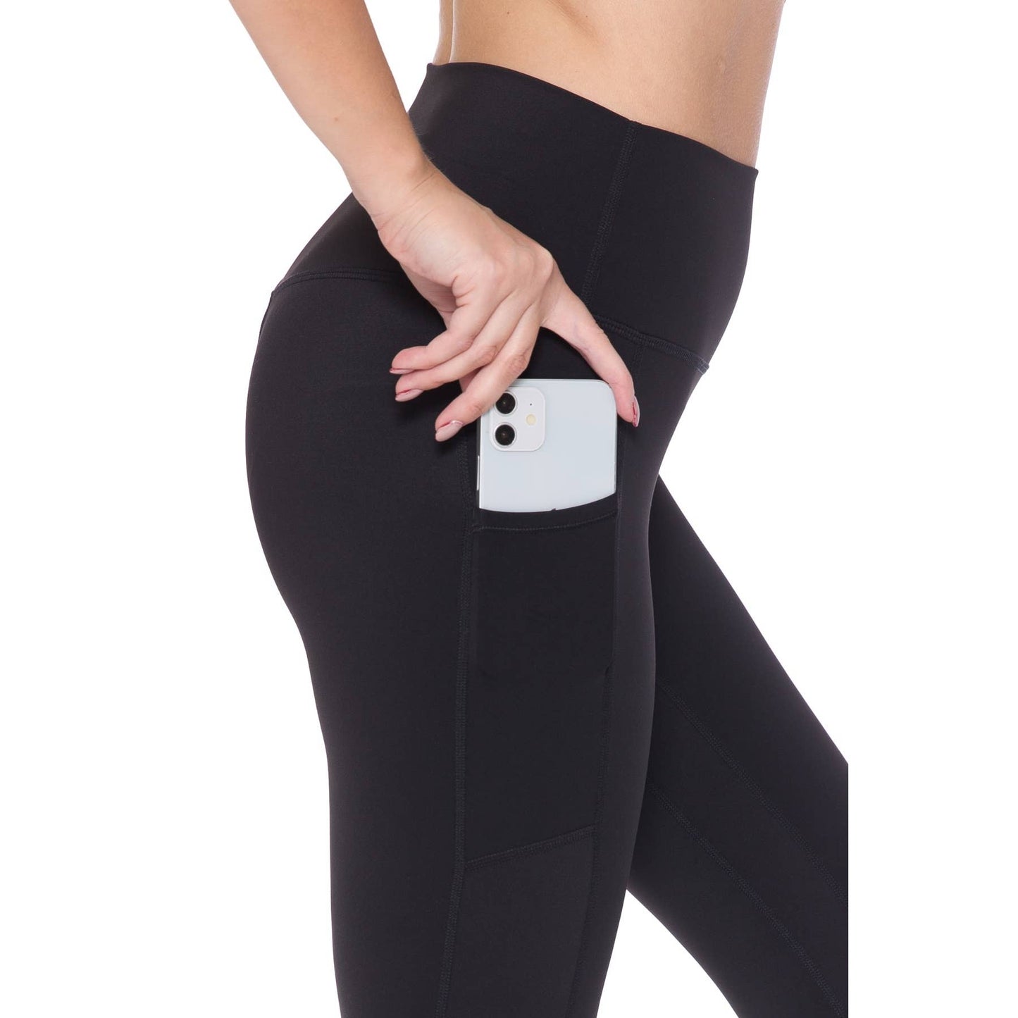 Premium Nylon Activewear Capri Leggings (21" Inseam)