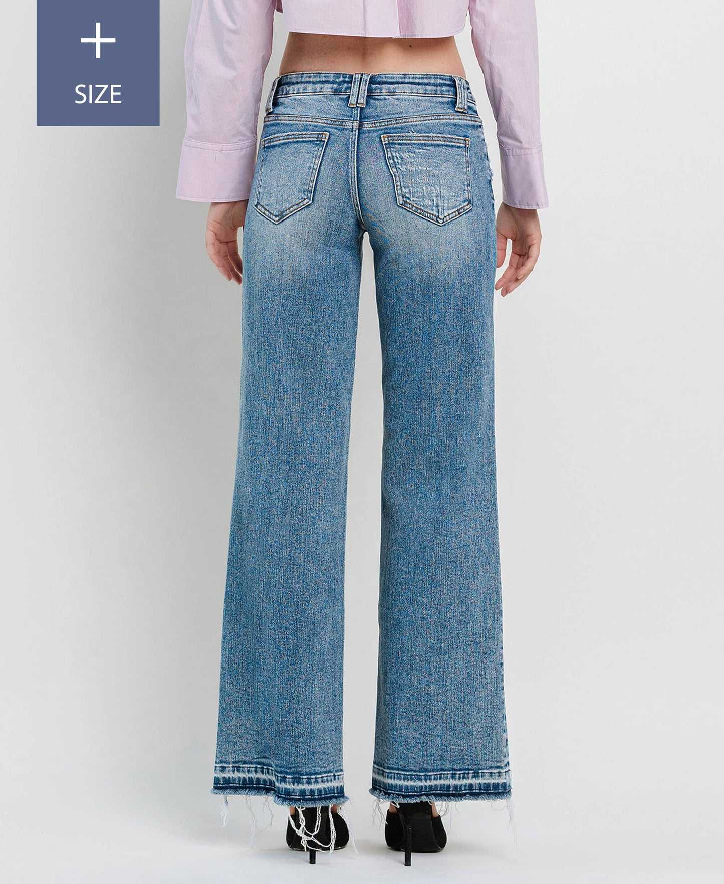 PLUS SIZE TUMMY CONTROL HIGH RISE WIDE LEG