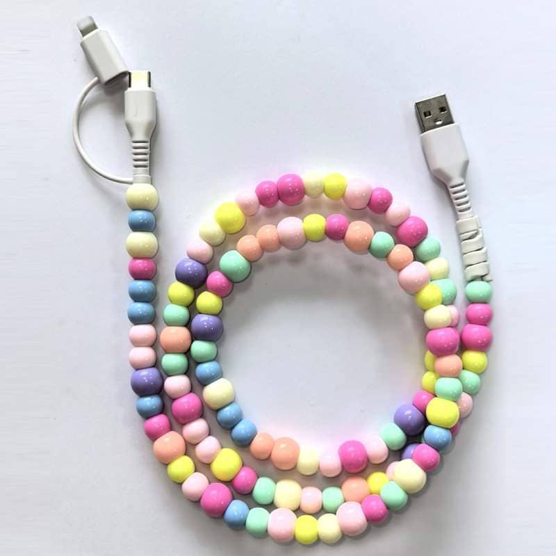 Beaded Phone Charger Cable