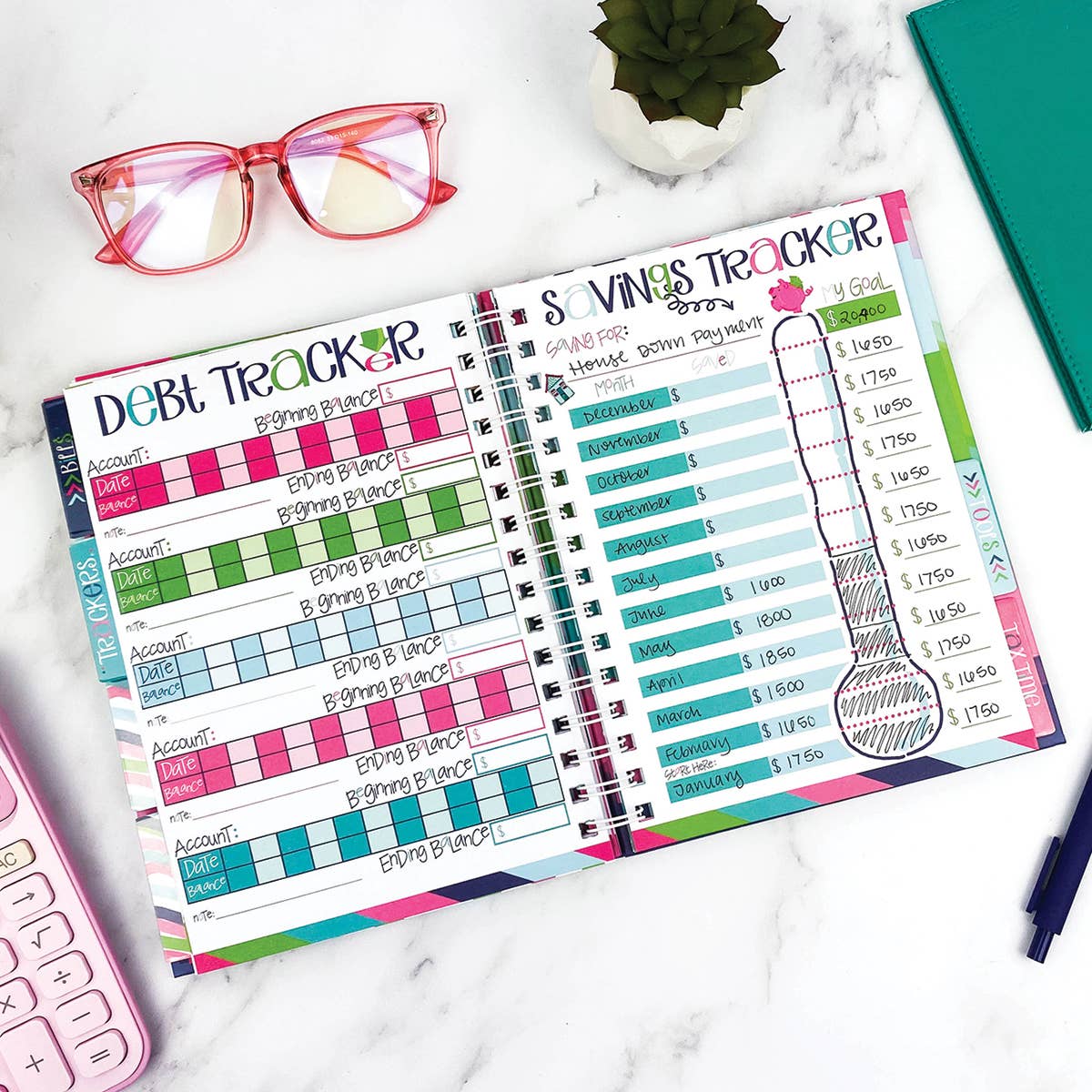 Budget Binder™ Bill Tracker Financial Planner | Open Stock