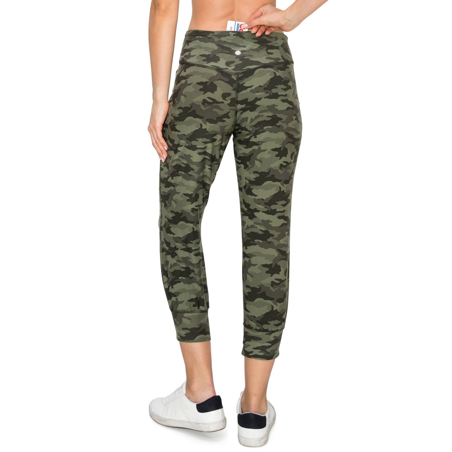 Slim Fit Activewear Capri Joggers with Hidden Back Pocket