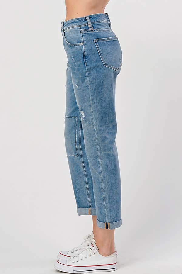 Medium Light Wash - Mom Jeans
