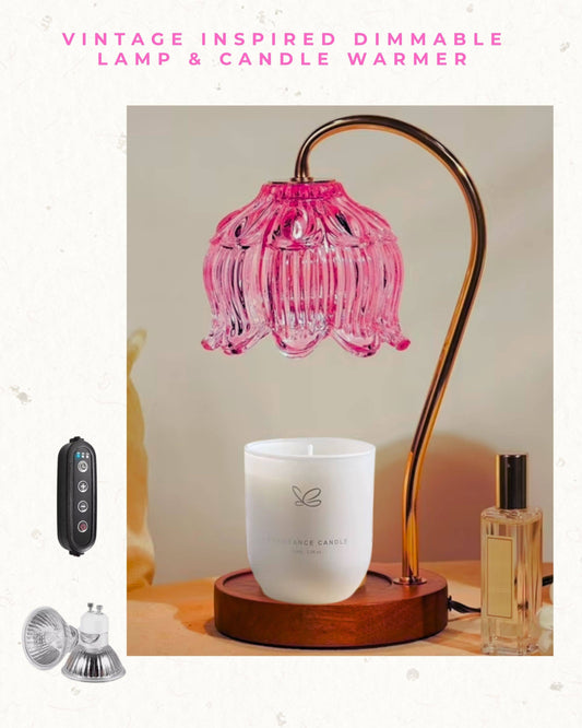 Vintage Inspired Dimmable Lamp And Candle Warmer