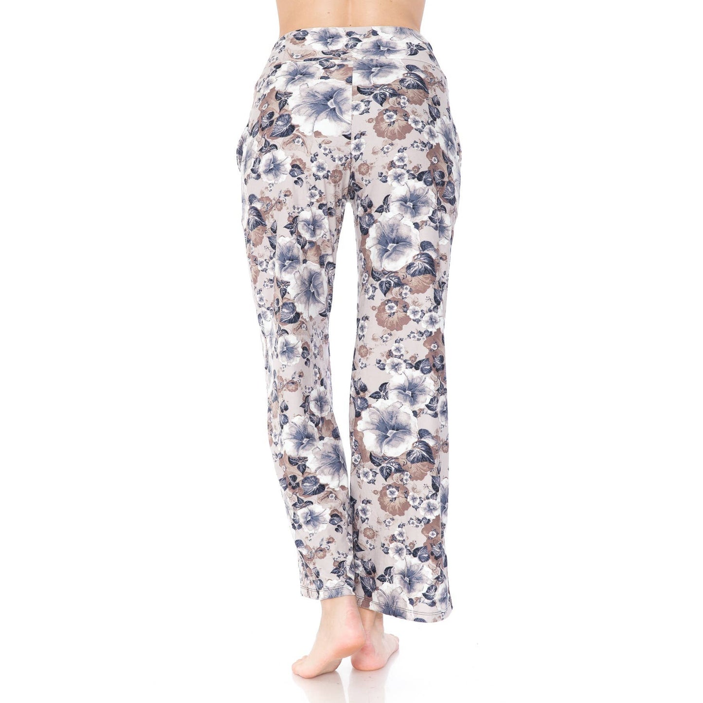 Floral Print Pajama Pants with Drawstring