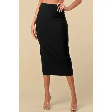 Black Midi Skirt
