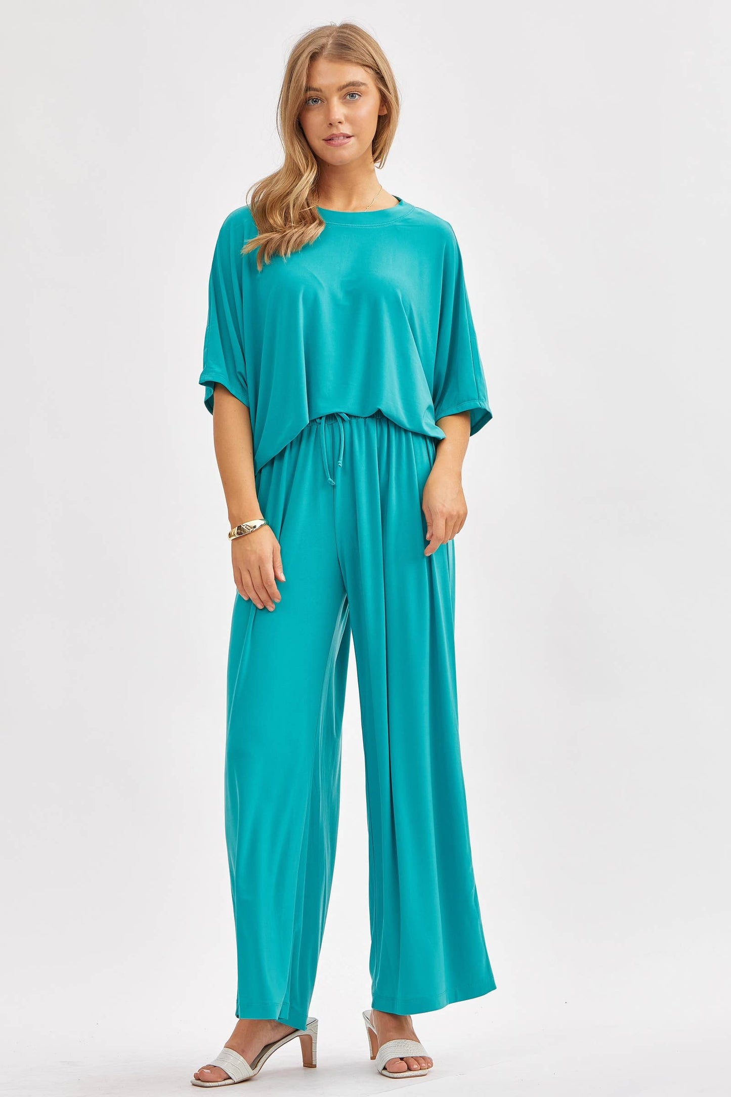 Flowy Top + Wide Leg Set TRVSET-COASTAL
