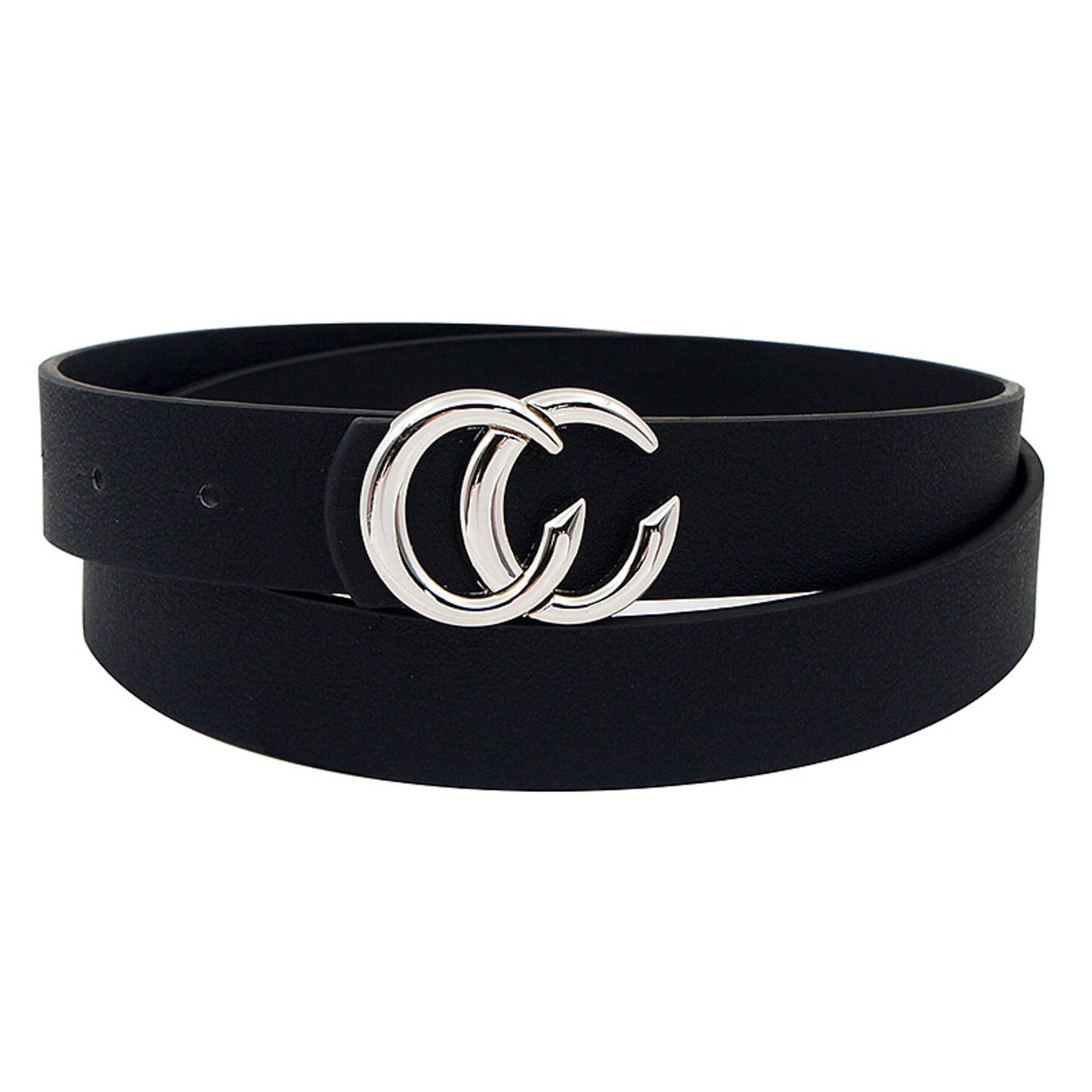 STYLISH SKINNY FASHION LETTER BUCKLE BELT. IW-2753SL