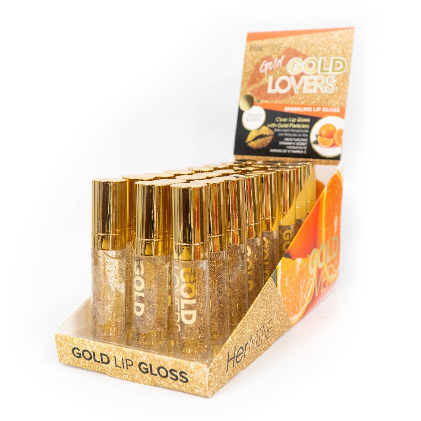 Hermine Gold Lovers Sparkling Clear Lip Gloss