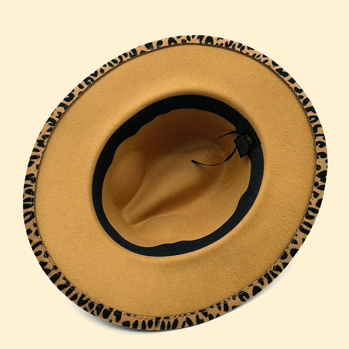 WOMEN WARM AND SIMPLE LEOPARD PANAMA HAT