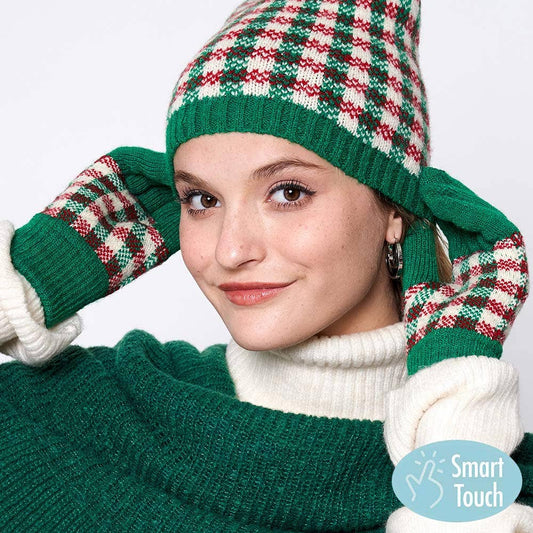 Checker Holiday Smart Touch Gloves