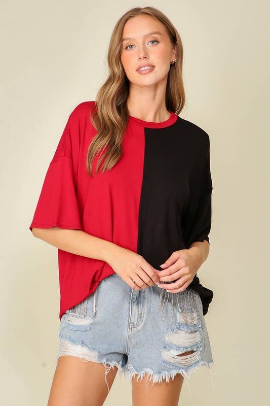 Game Day Multi Color Knit Top