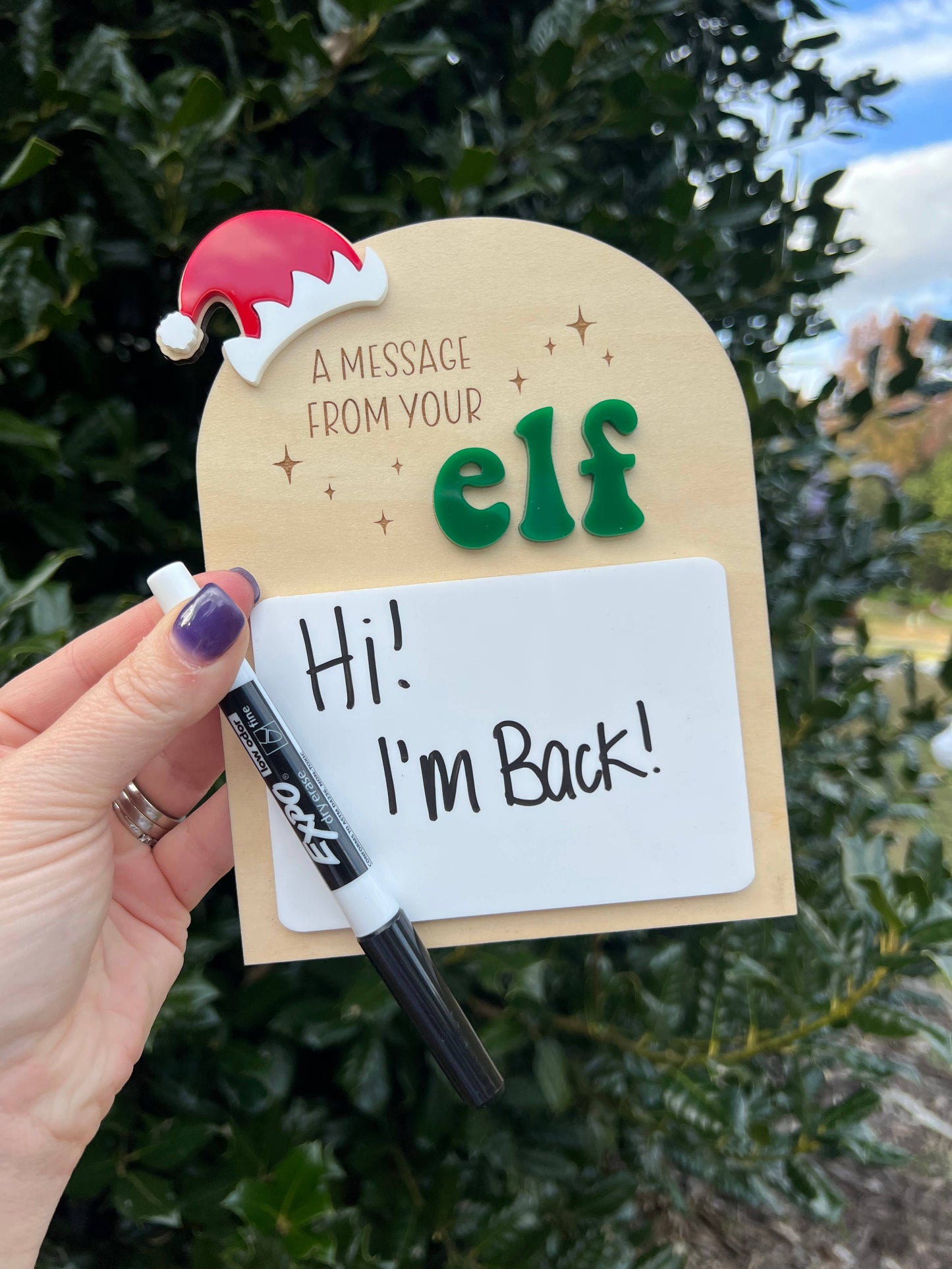 Message From your Elf Sign , Scout Elf Message Board