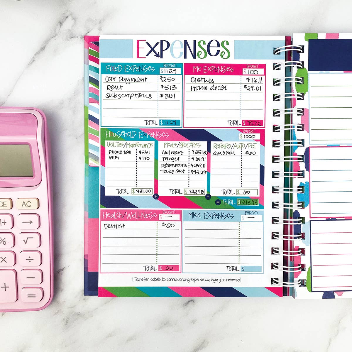 Budget Binder™ Bill Tracker Financial Planner | Open Stock