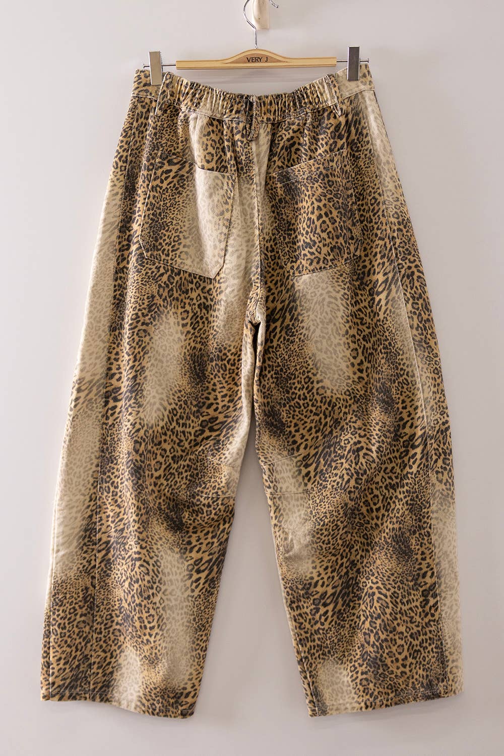Allover Print Barrel Pants