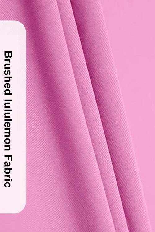 Pink active wear cross waist band wide leg active pants