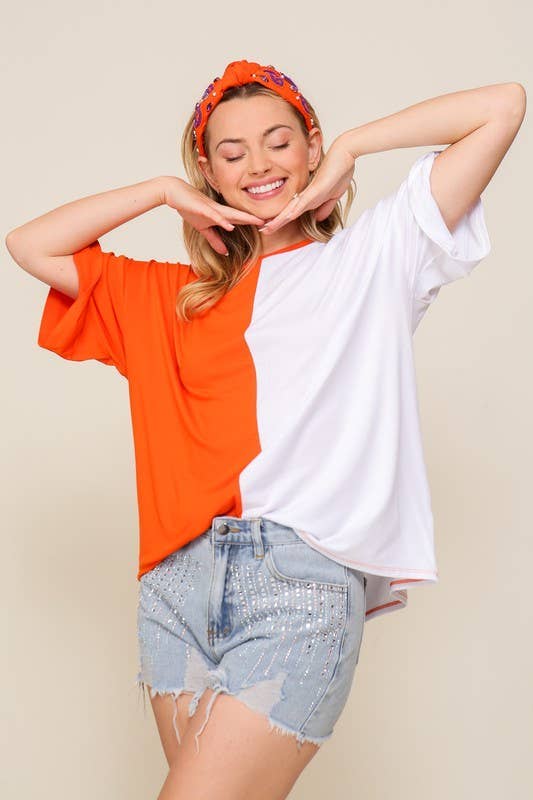Game Day Multi Color Knit Top