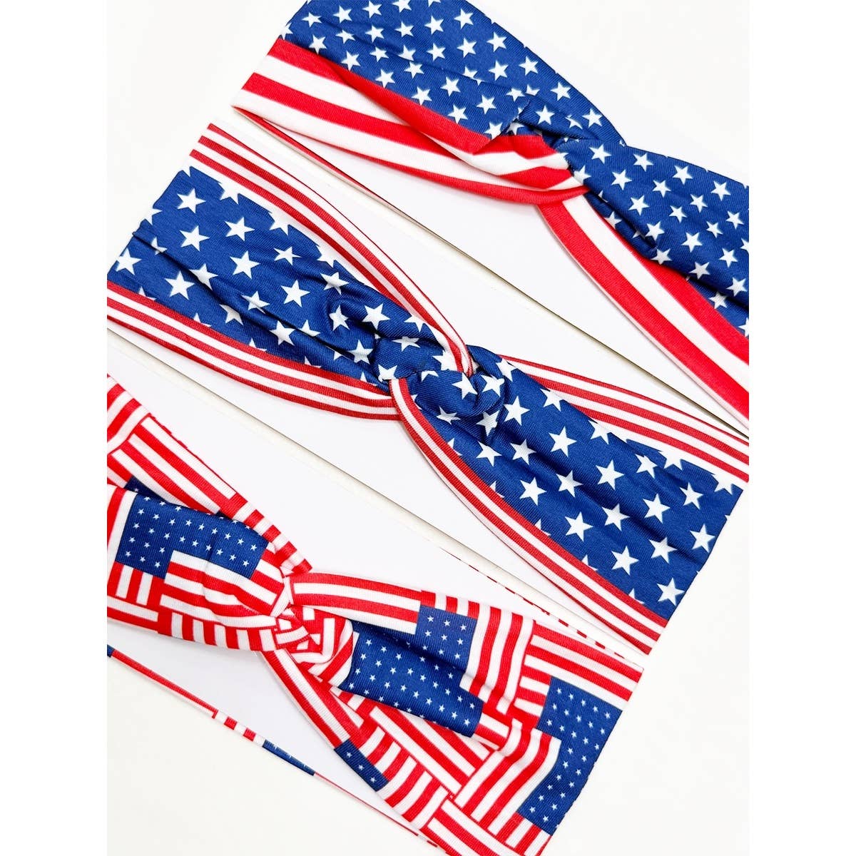 USA Flag American Patriotic Twisted Head wrap