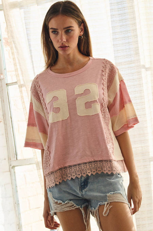 Washed Vintage Short-sleeve Top