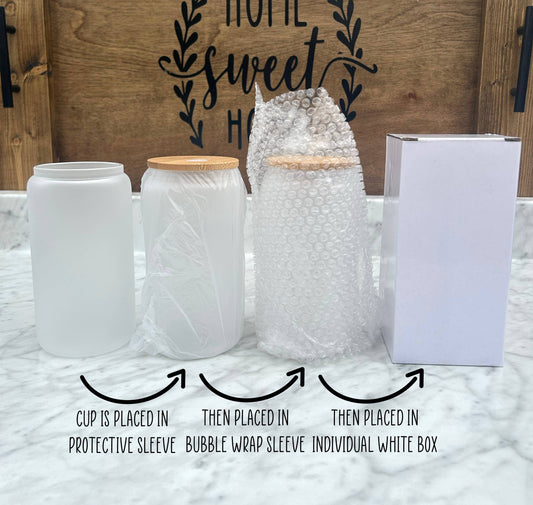 Pink Santa Baby Christmas 16oz Libby Glass Tumbler