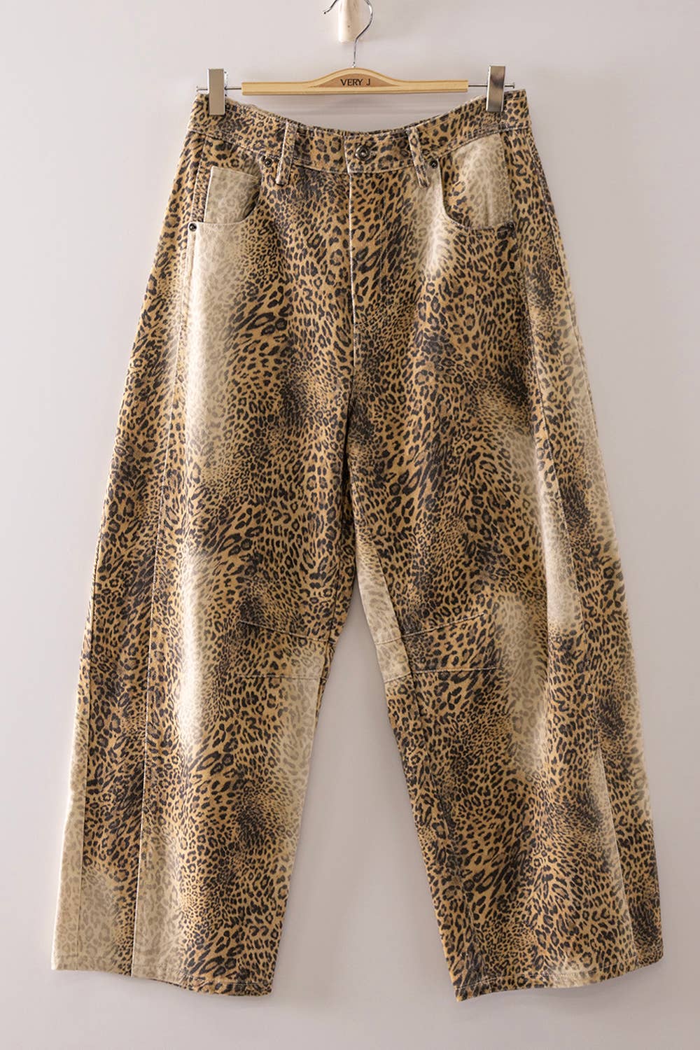 Allover Print Barrel Pants