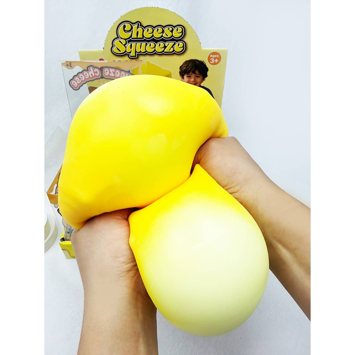 Viral Jumbo Cheese Squishy Toy