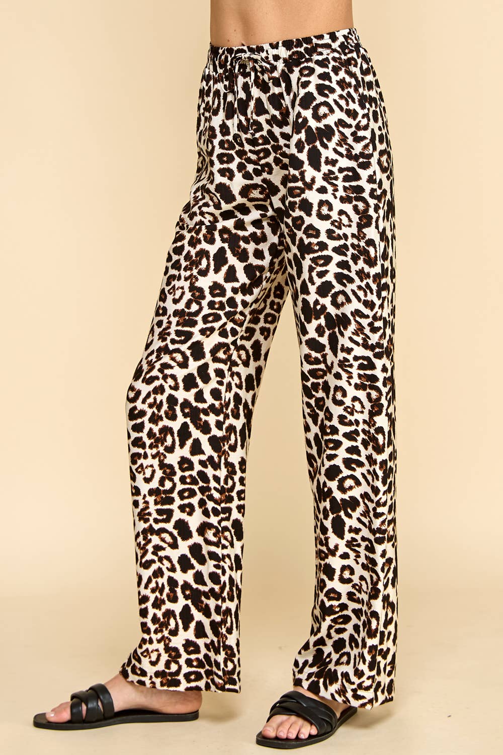 Animal Printed Pants with Pockets