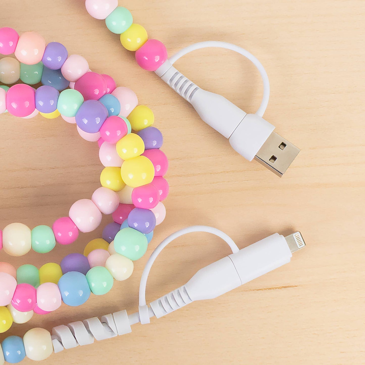 4-in-1 Extra Long Beaded Charging Cable