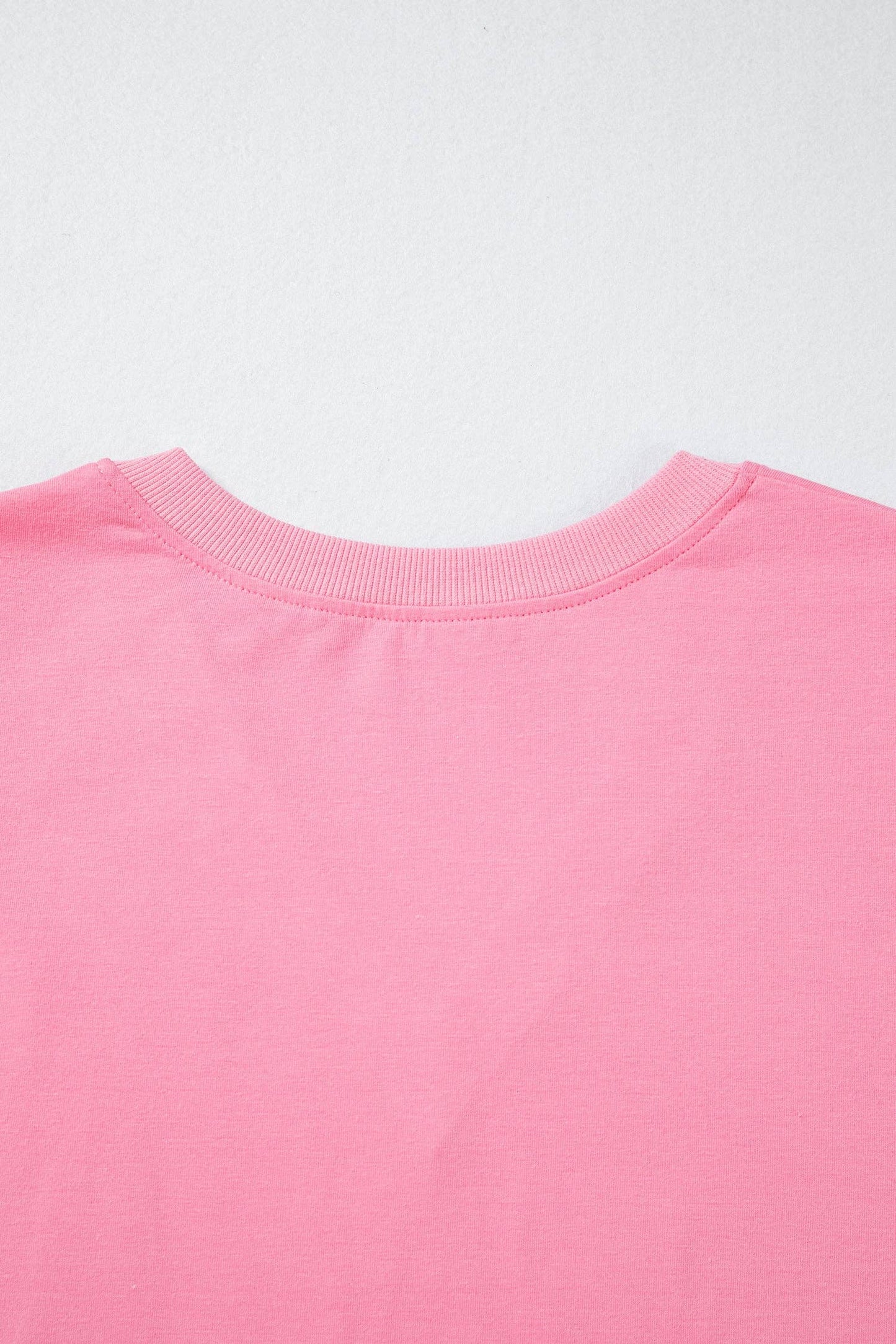 Bonbon Solid V Neck Puff Sleeve Lightweight Blouse Top