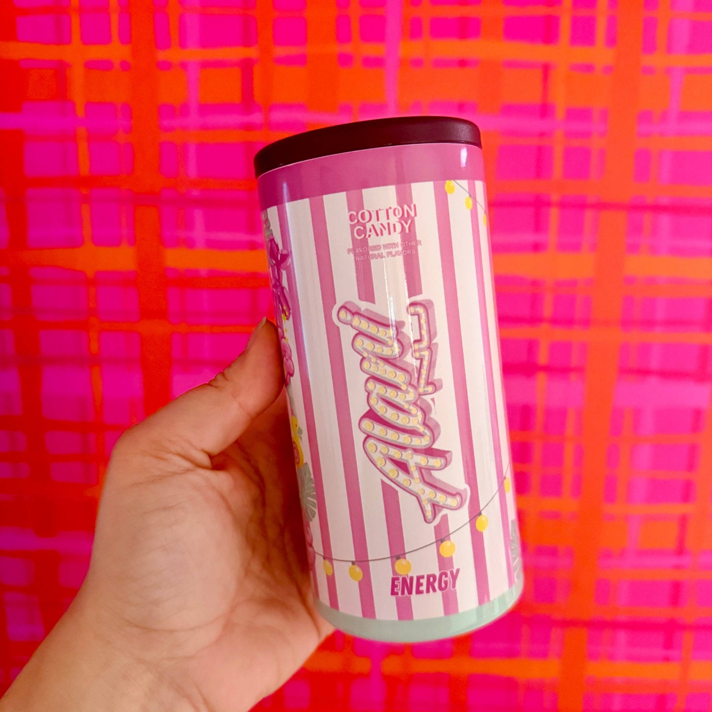 Slim Can Cooler, Cotton Candy Energy Drink