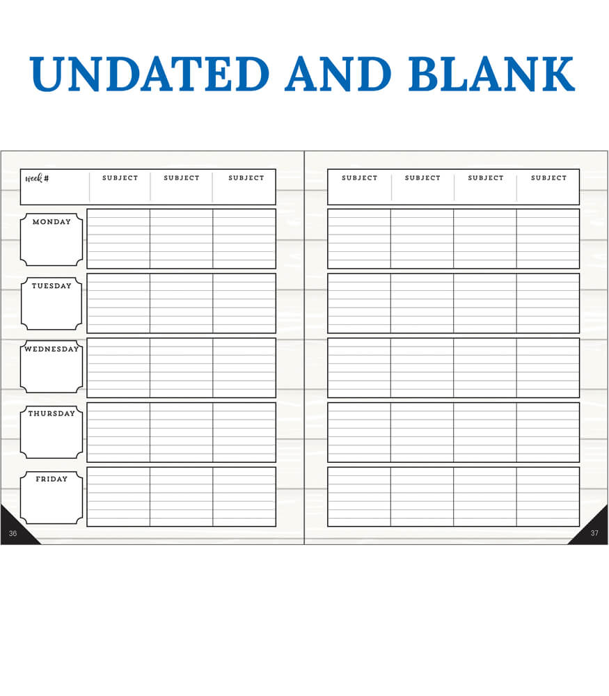 Farmhouse Teacher Planner