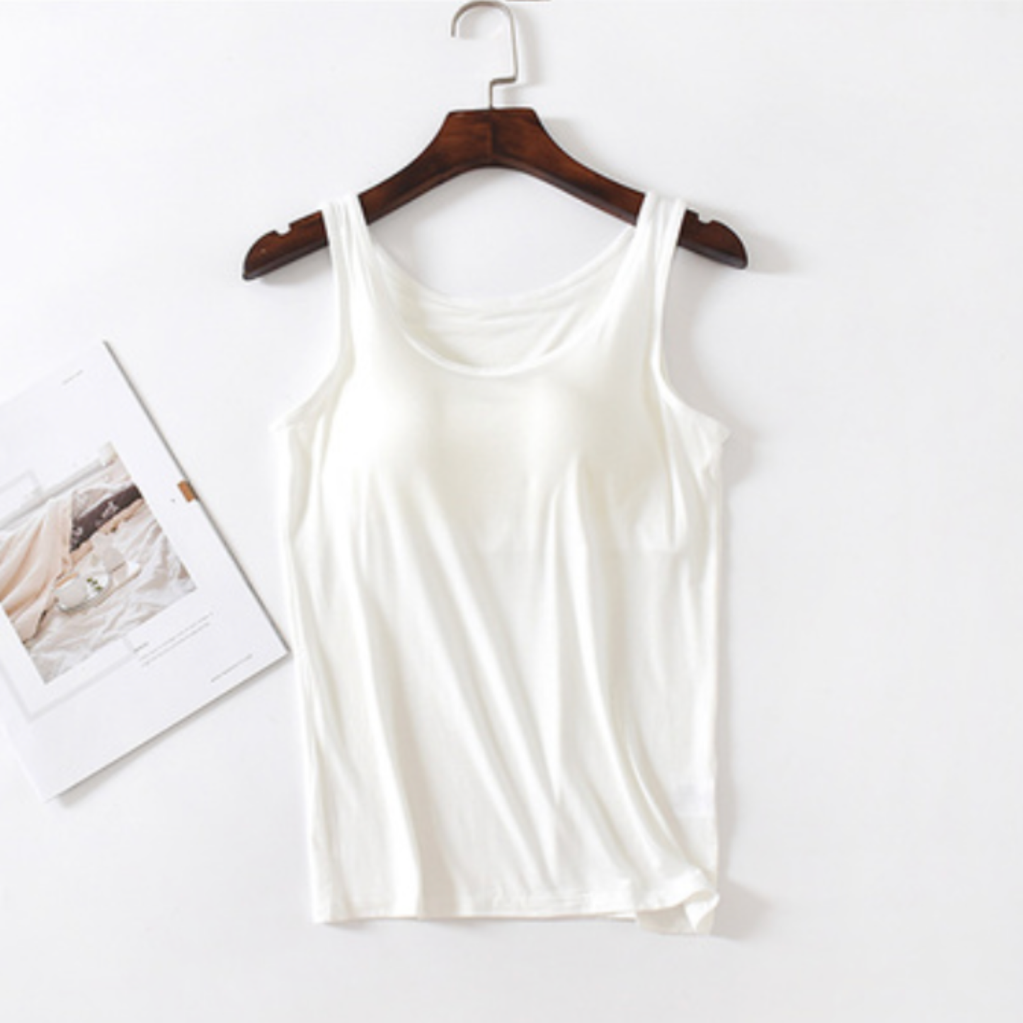 Built-In Bra Tank Tops – Modal Yoga Top for Active Comfort