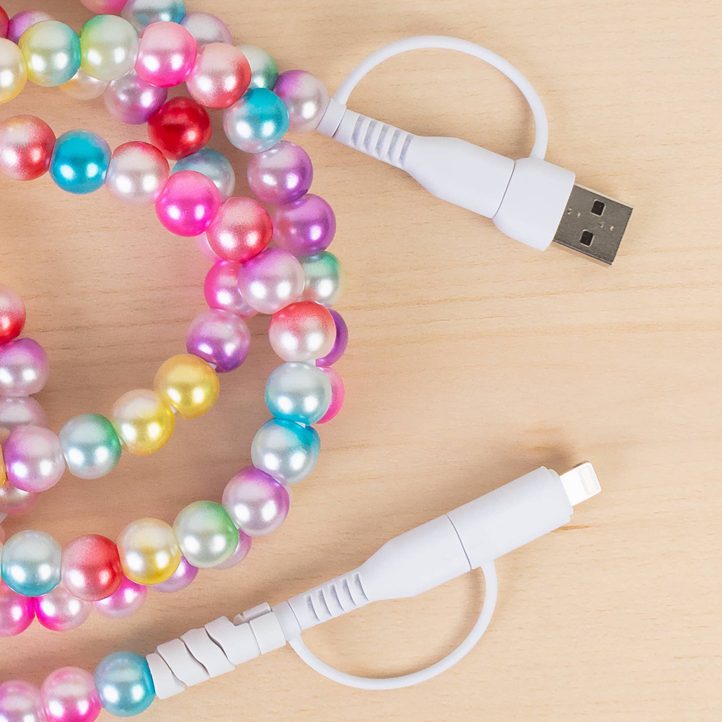 4-in-1 Extra Long Beaded Charging Cable