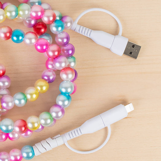 4-in-1 Extra Long Beaded Charging Cable