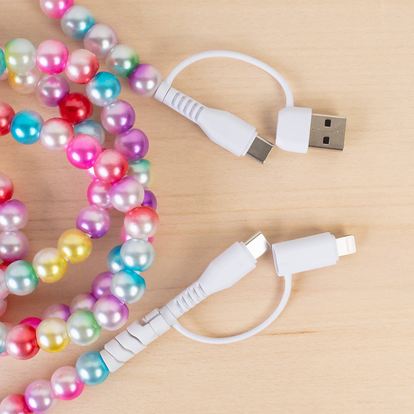 4-in-1 Extra Long Beaded Charging Cable