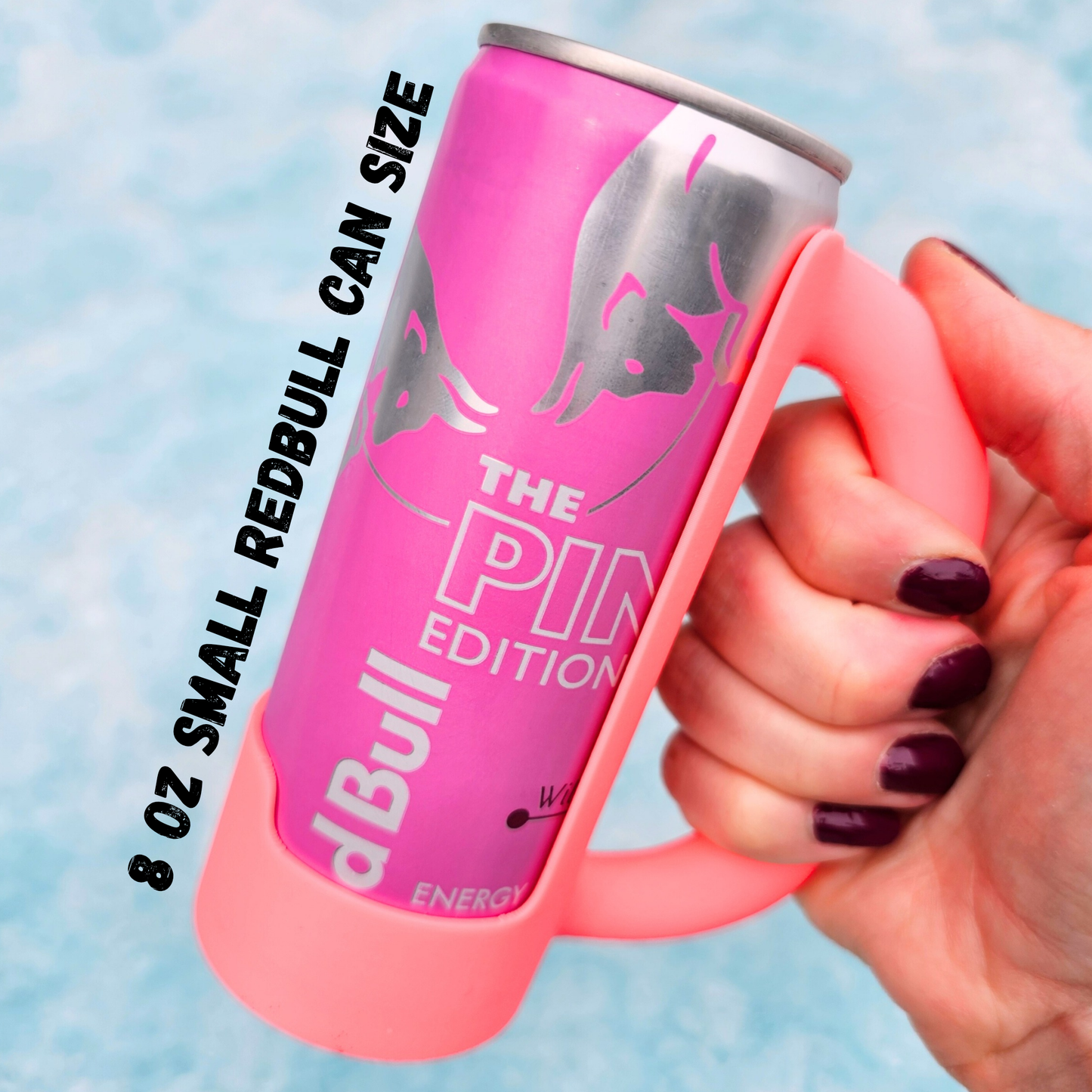 8.4 oz. SMALL Mini Redbull Slim Can Holder Handle