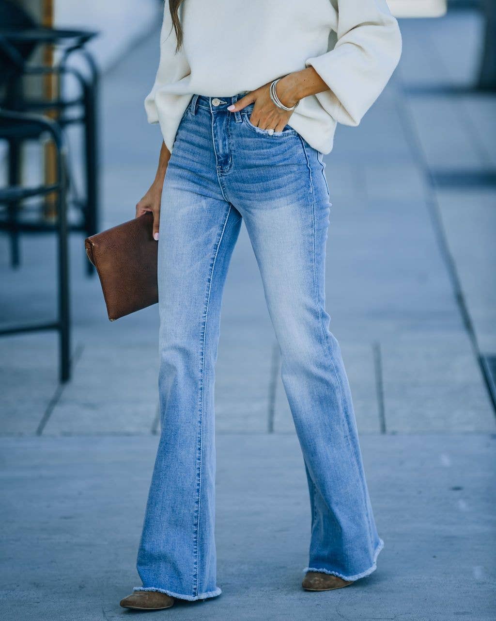 2025 Trendy Flared Jeans Hottest Bestseller