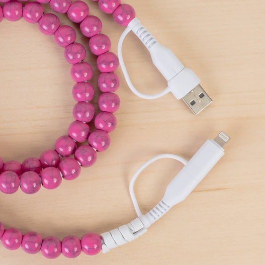 4-in-1 Beaded Charging Cable 