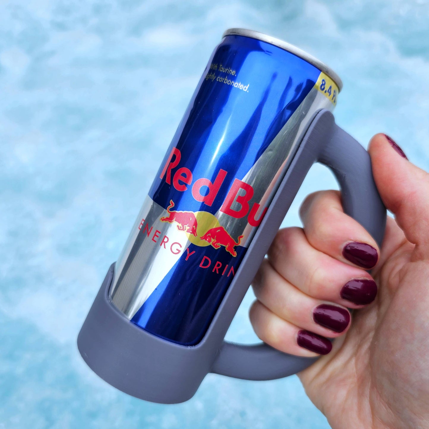 8.4 oz. SMALL Mini Redbull Slim Can Holder Handle