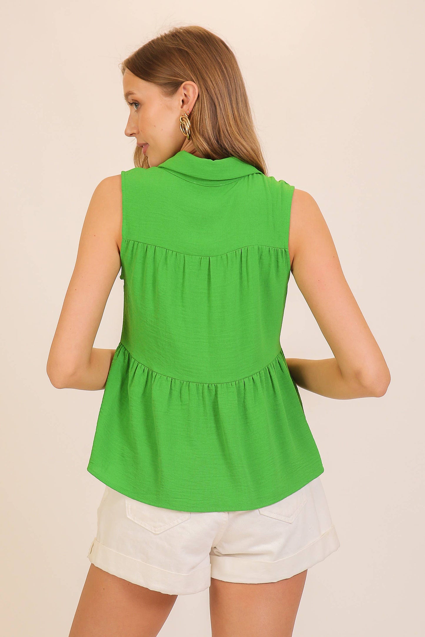 Sleeveless Airflow Peplum Top