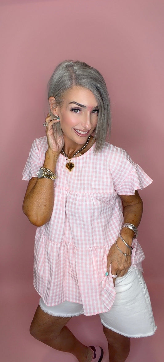 Pick me up seersucker top