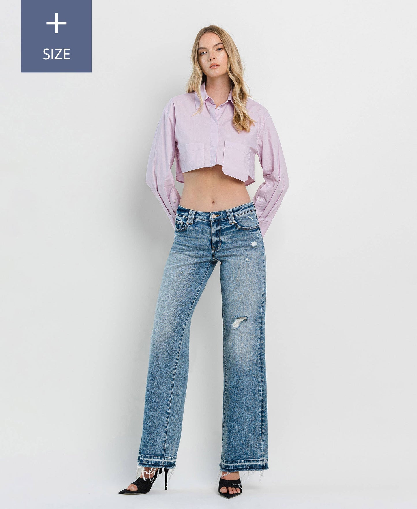 PLUS SIZE TUMMY CONTROL HIGH RISE WIDE LEG
