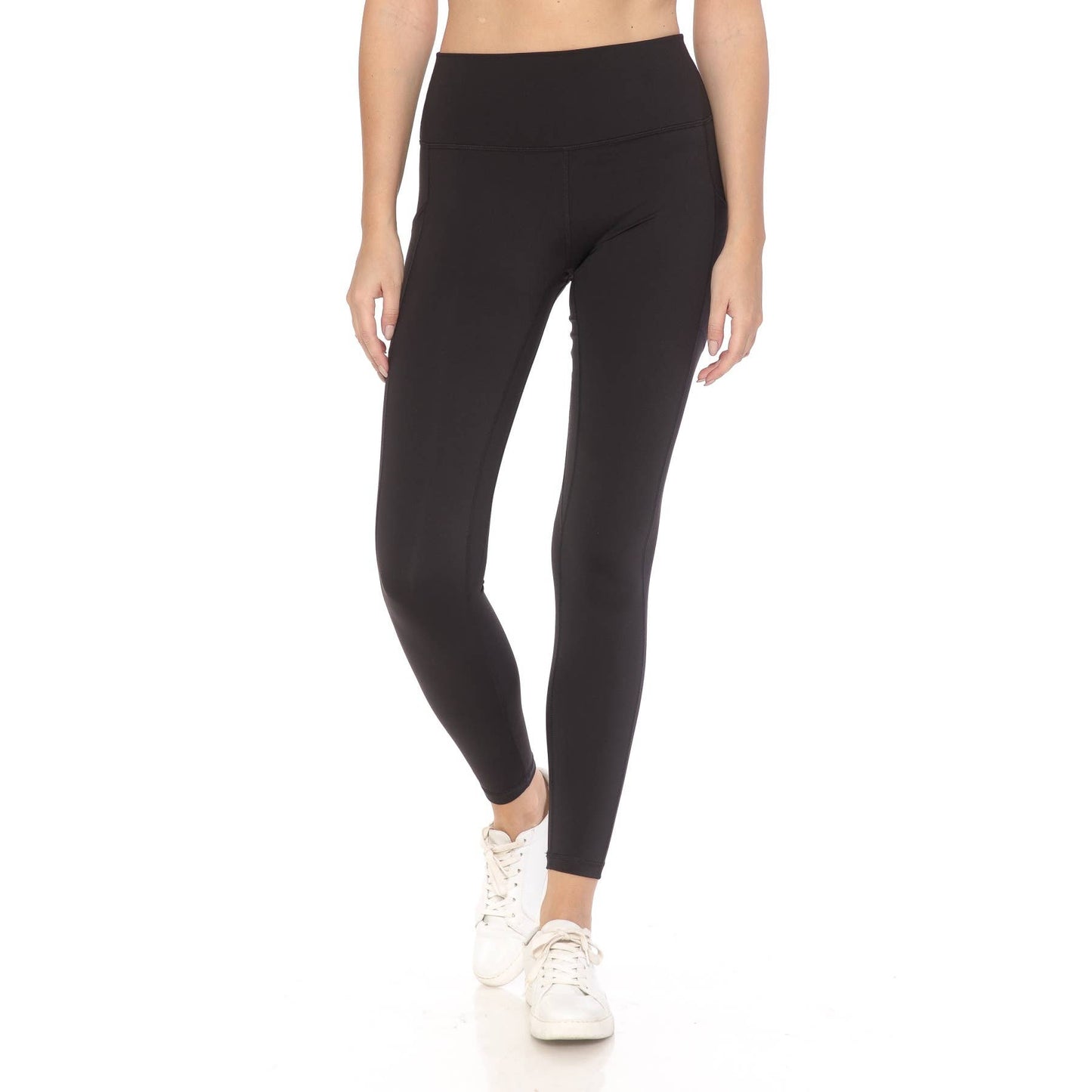 Premium Nylon Activewear Solid Leggings