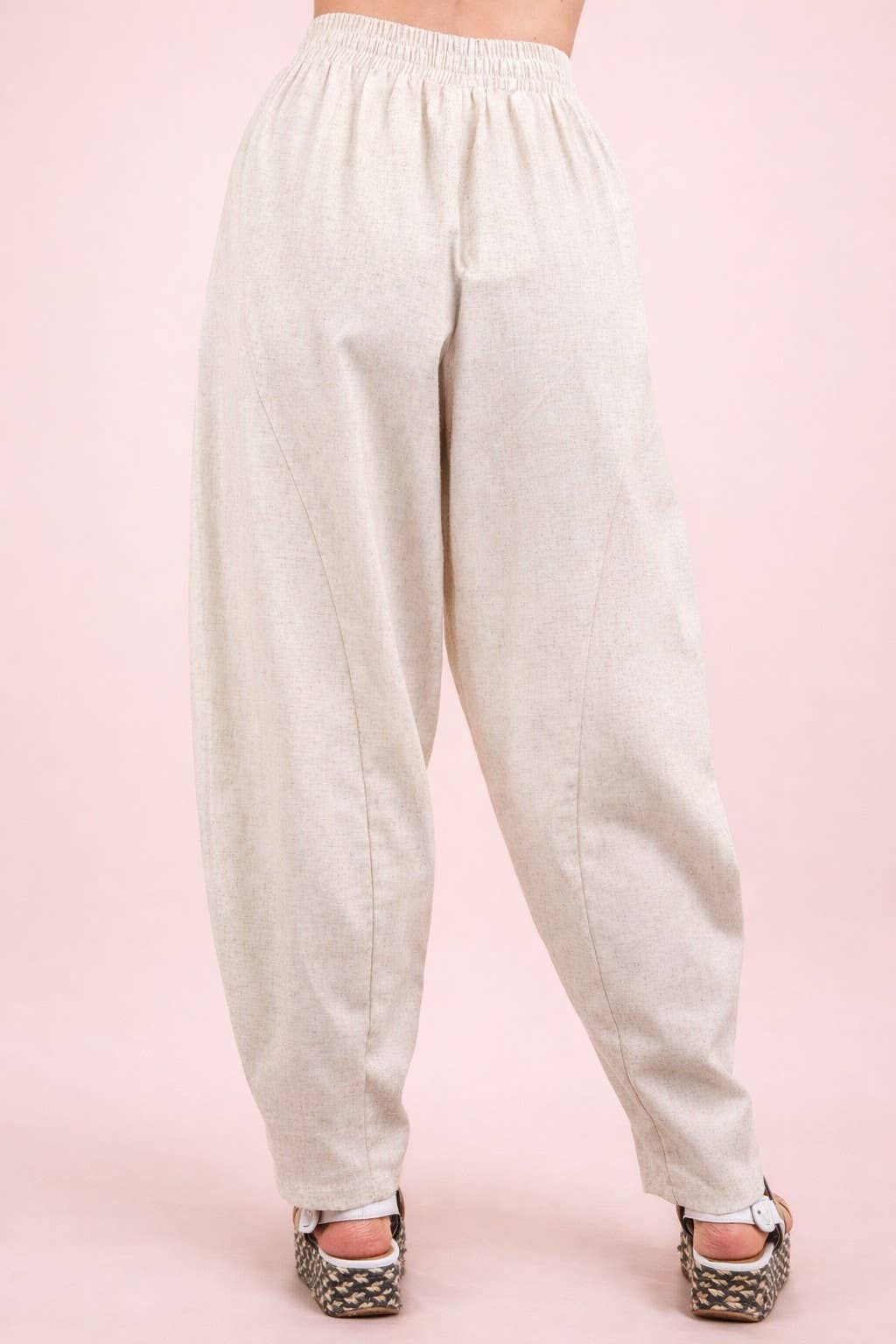 Solid Barrel Comfy Woven Pants