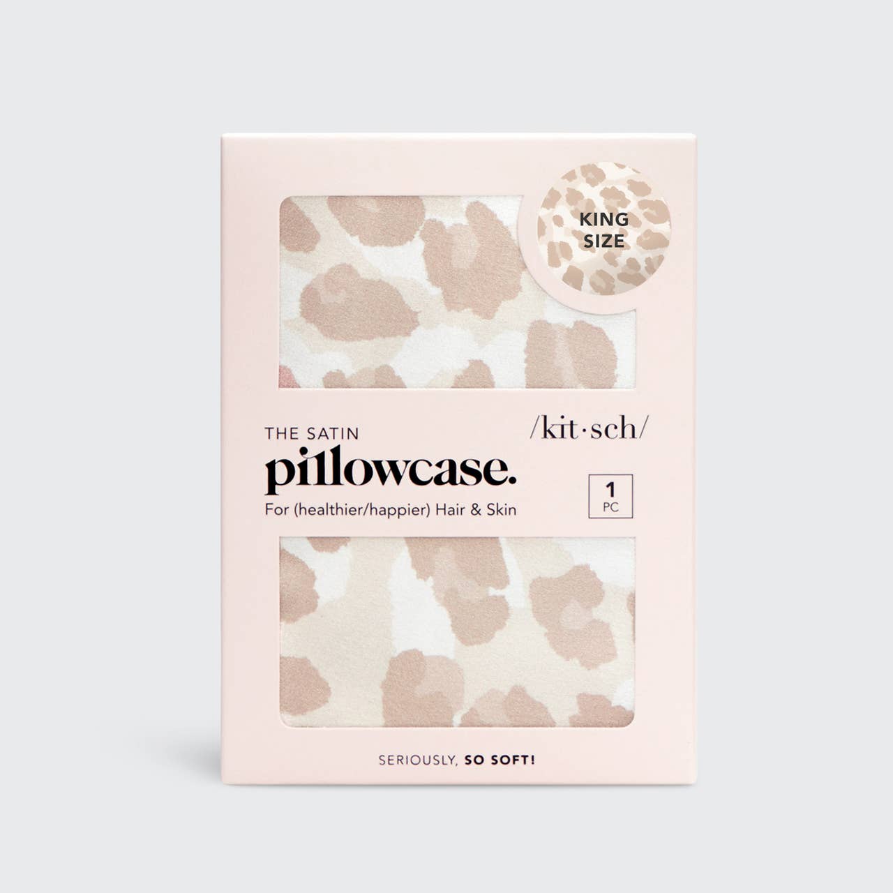 Satin Pillowcase King - Leopard