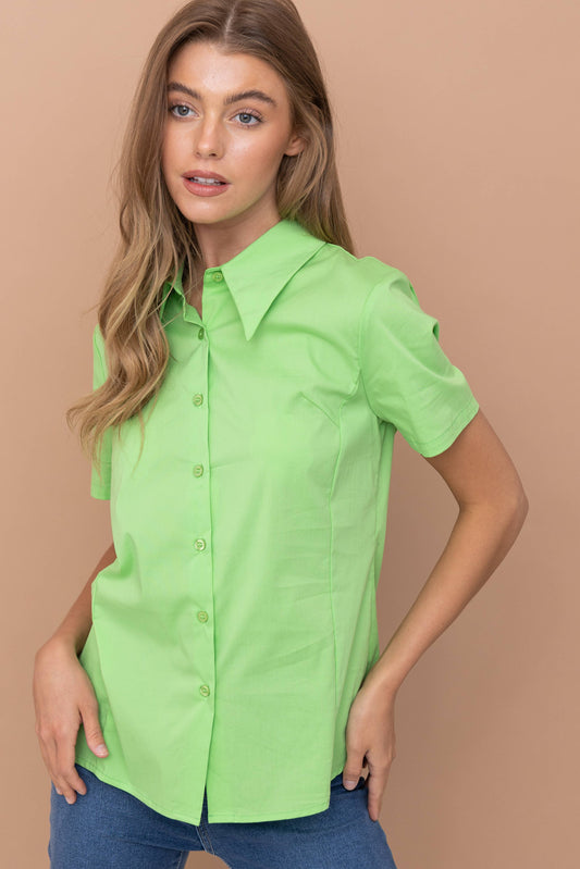 Stretch Poplin Short Sleeve Shirt