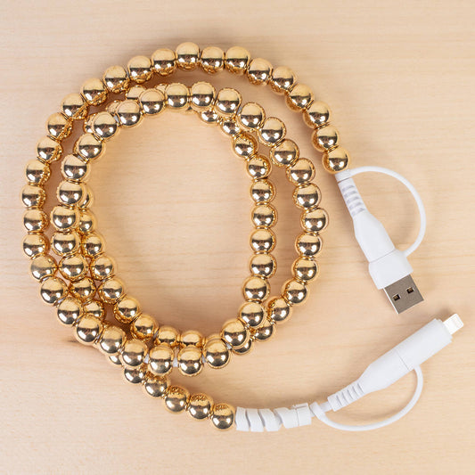4-in-1 Beaded Charging Cable 