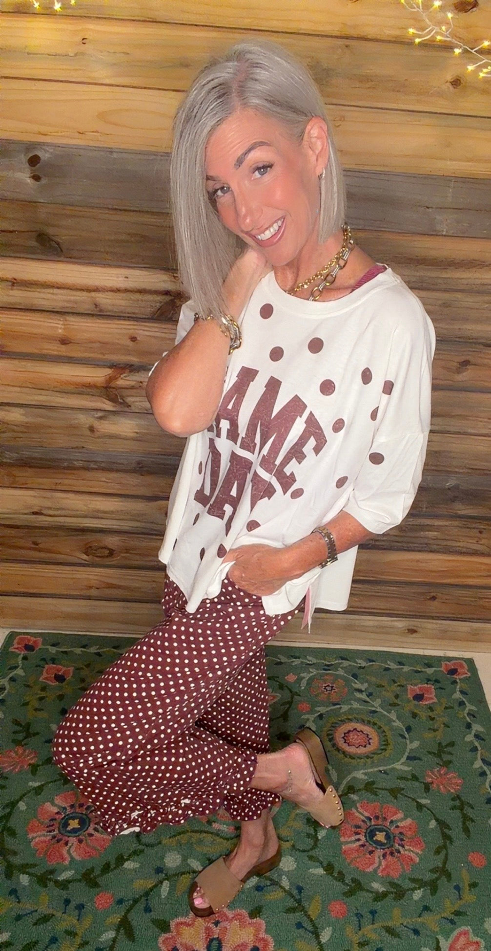 Gameday Print Top